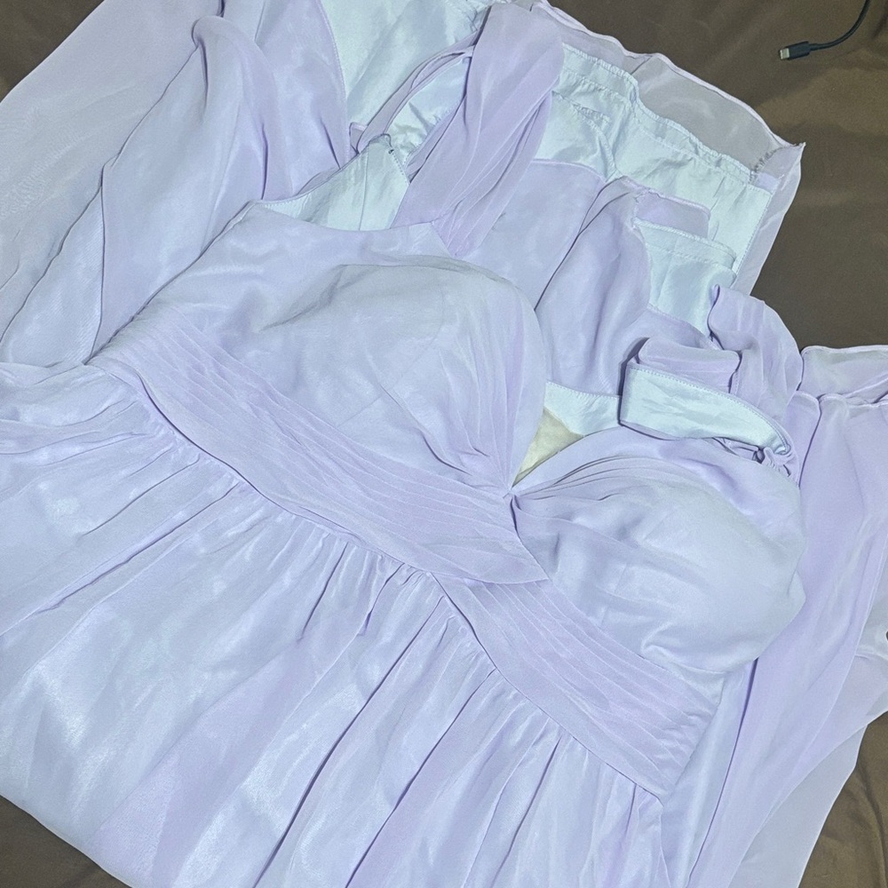 Azazie Lavender Backless Dress